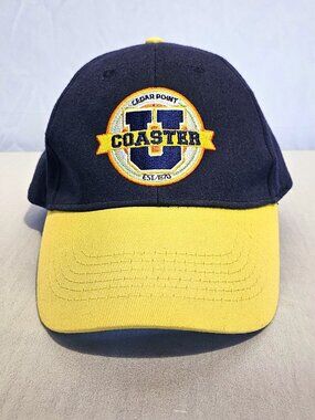 Cedar Point Coaster U Hat | Adjustable Baseball Cap | Theme Park Souvenir